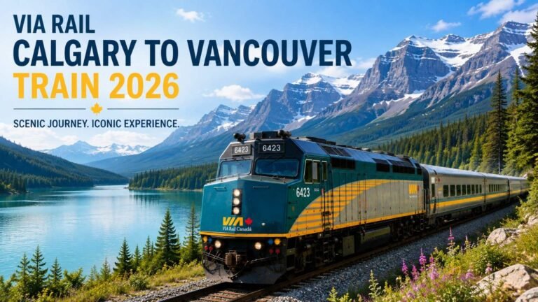 VIA Rail Calgary to Vancouver Train 2026