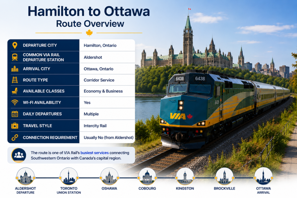 Hamilton to Ottawa Route