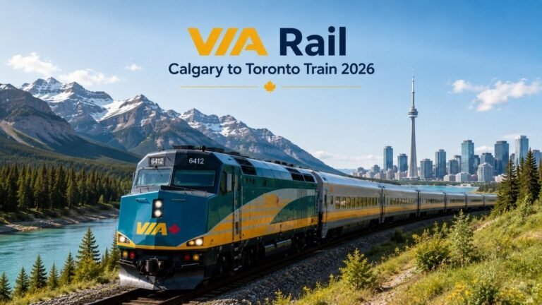 VIA Rail Calgary to Toronto Train 2026