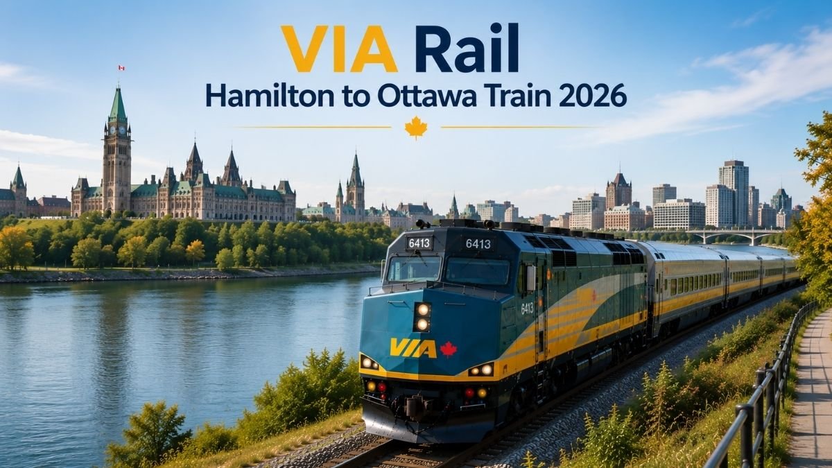 VIA Rail Hamilton to Ottawa Train 2026