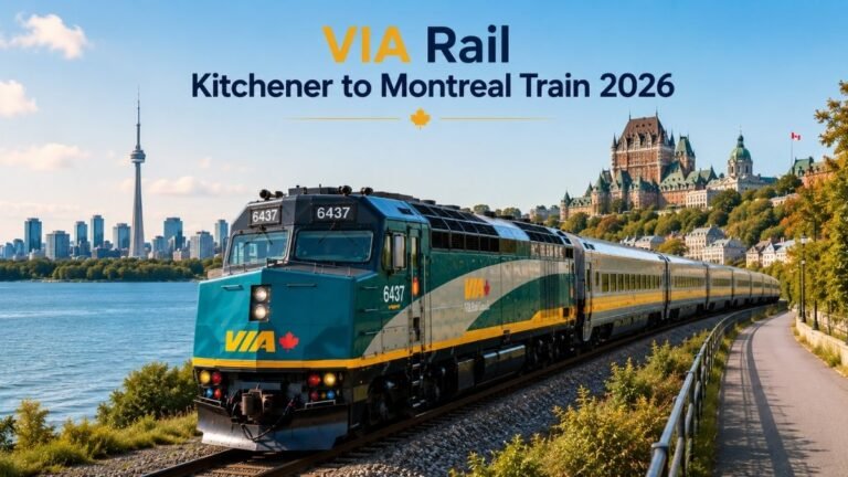 VIA Rail Kitchener to Montreal Train 2026