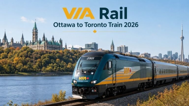 VIA Rail Ottawa to Toronto Train 2026