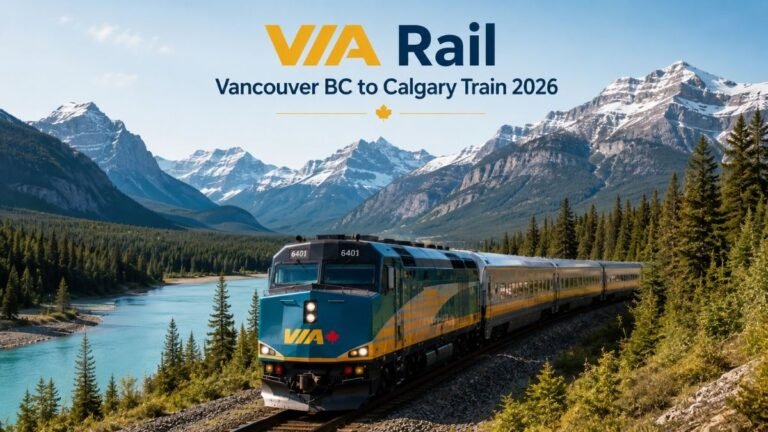 VIA Rail Vancouver BC to Calgary Train 2026