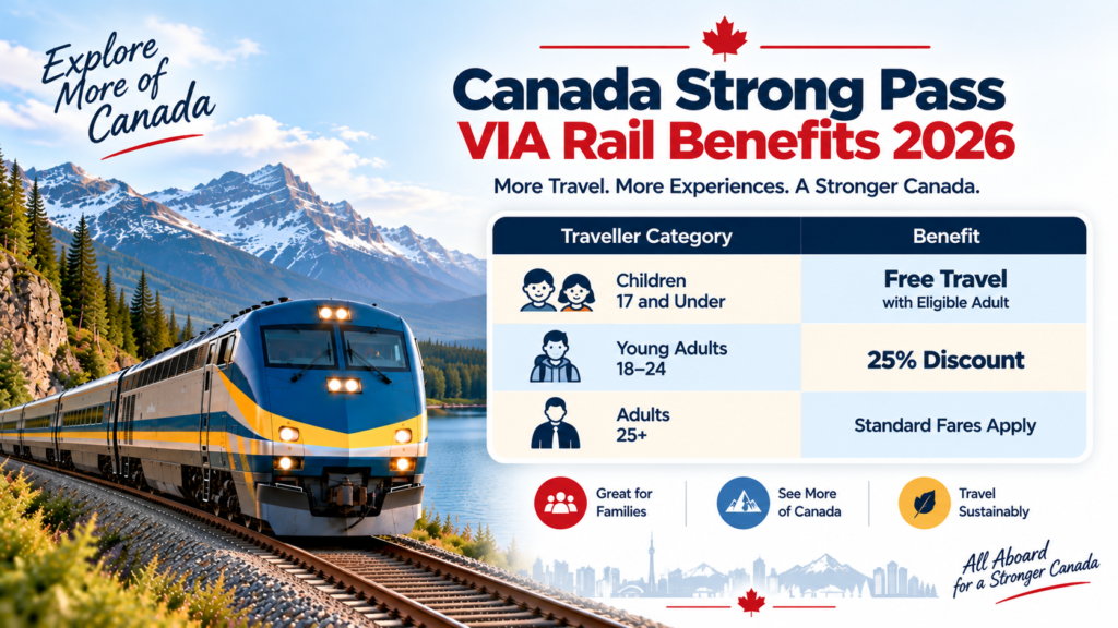 Canada Strong Pass VIA Rail Benefits 2026