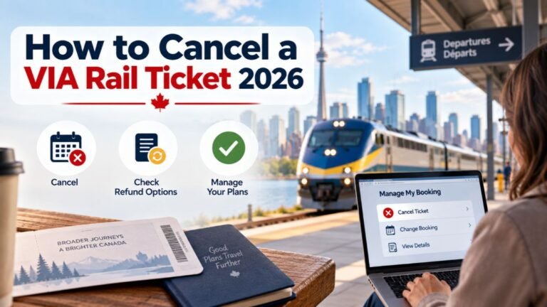 How to Cancel a VIA Rail Ticket 2026
