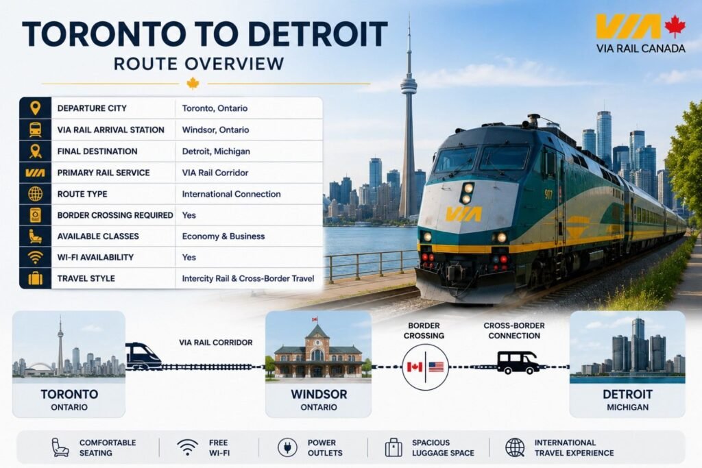 Toronto to Detroit Route Overview