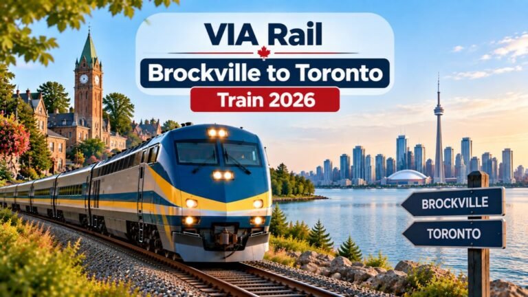 VIA Rail Brockville to Toronto Train 2026