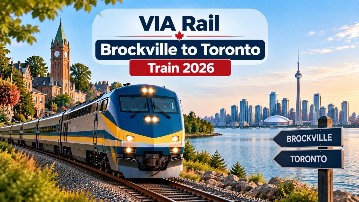 VIA Rail Brockville to Toronto Train 2026