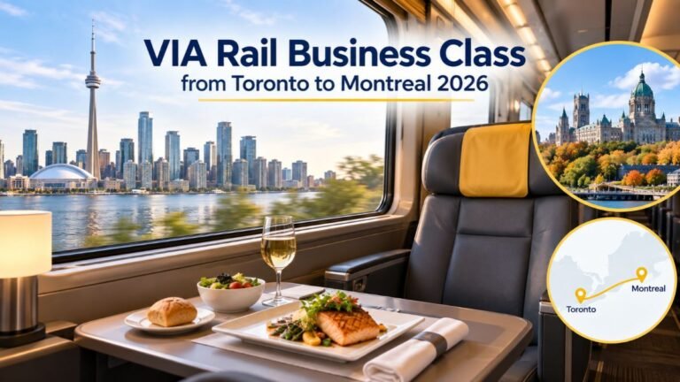VIA Rail Business Class from Toronto to Montreal 2026