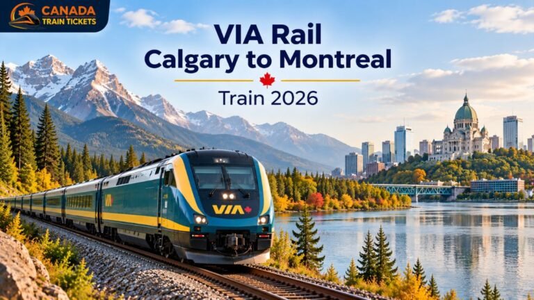 VIA Rail Calgary to Montreal Train 2026