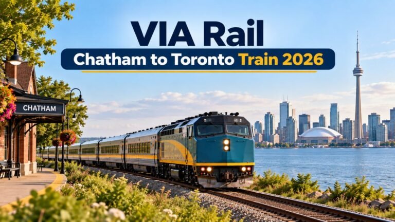 VIA Rail Chatham to Toronto Train 2026