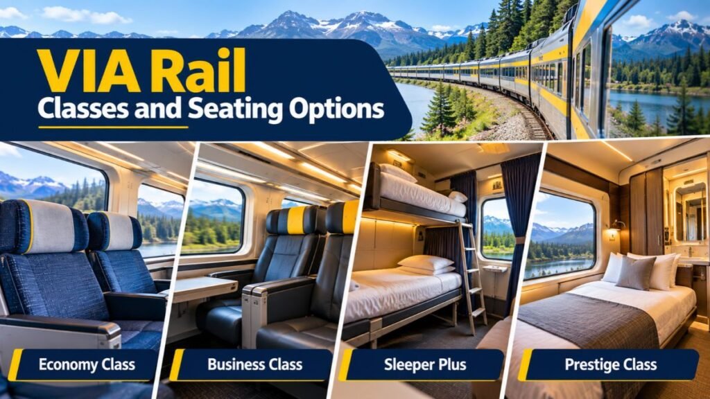 VIA Rail Classes and Seating Options