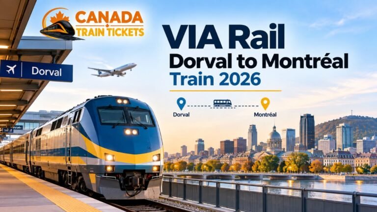 VIA Rail Dorval to Montréal Train 2026