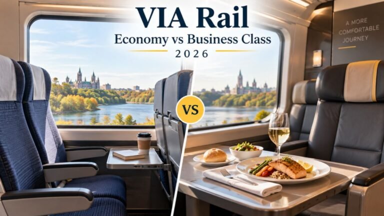 VIA Rail Economy vs Business Class 2026