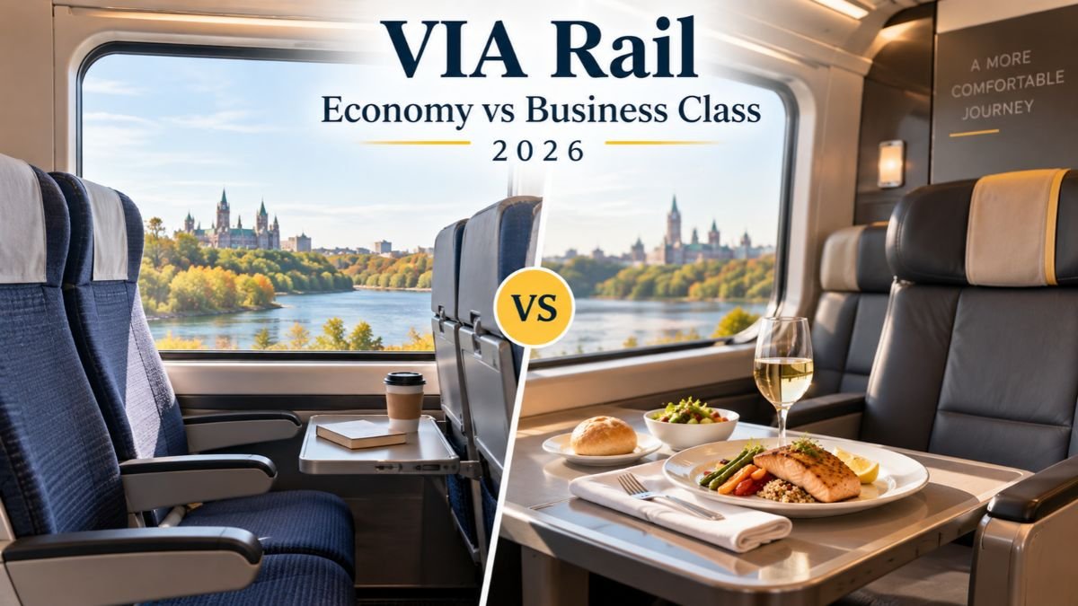 VIA Rail Economy vs Business Class 2026