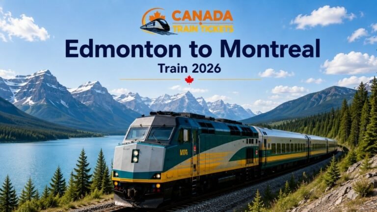 VIA Rail Edmonton to Montreal Train 2026