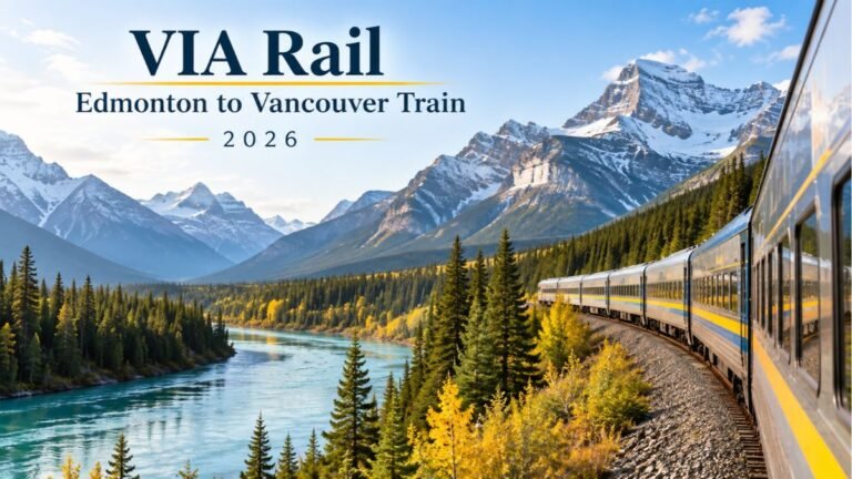 VIA Rail Edmonton to Vancouver Train 2026