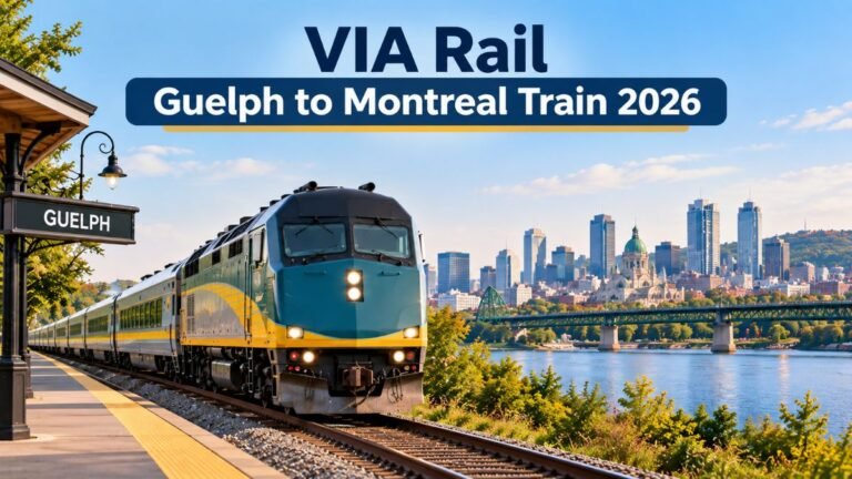 VIA Rail Guelph to Montreal Train 2026