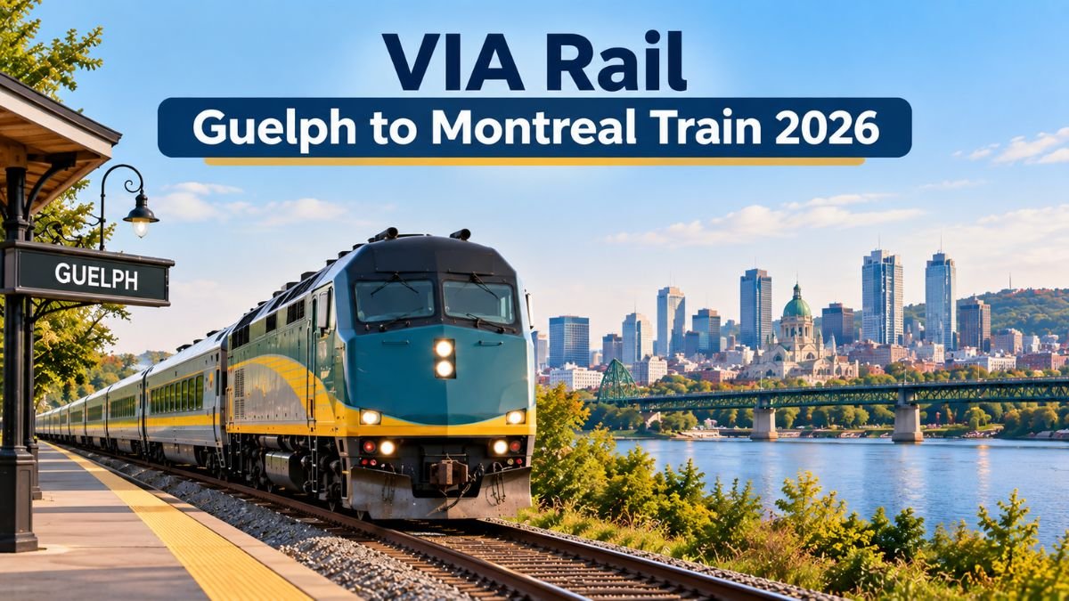 VIA Rail Guelph to Montreal Train 2026