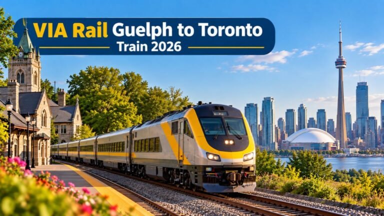VIA Rail Guelph to Toronto Train 2026