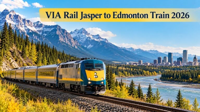 VIA Rail Jasper to Edmonton Train 2026