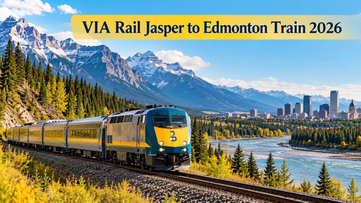 VIA Rail Jasper to Edmonton Train 2026