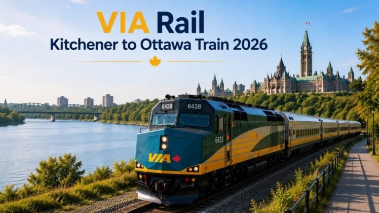 VIA Rail Kitchener to Ottawa Train 2026