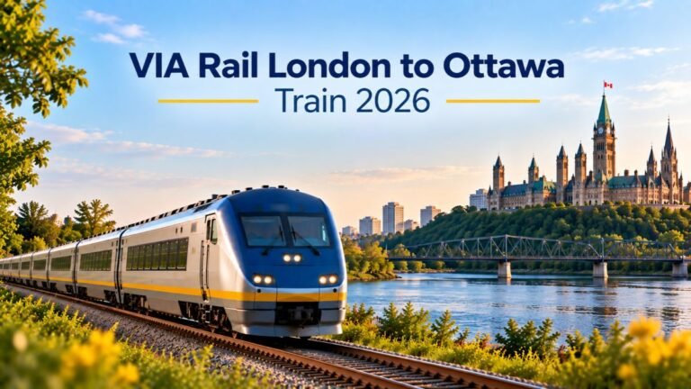 VIA Rail London to Ottawa Train 2026