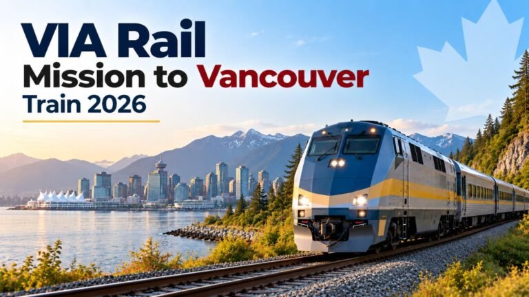 VIA Rail Mission to Vancouver Train 2026
