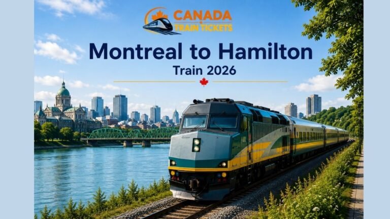 VIA Rail Montreal to Hamilton Train 2026