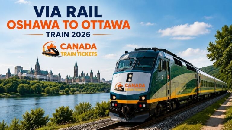VIA Rail Oshawa to Ottawa Train 2026