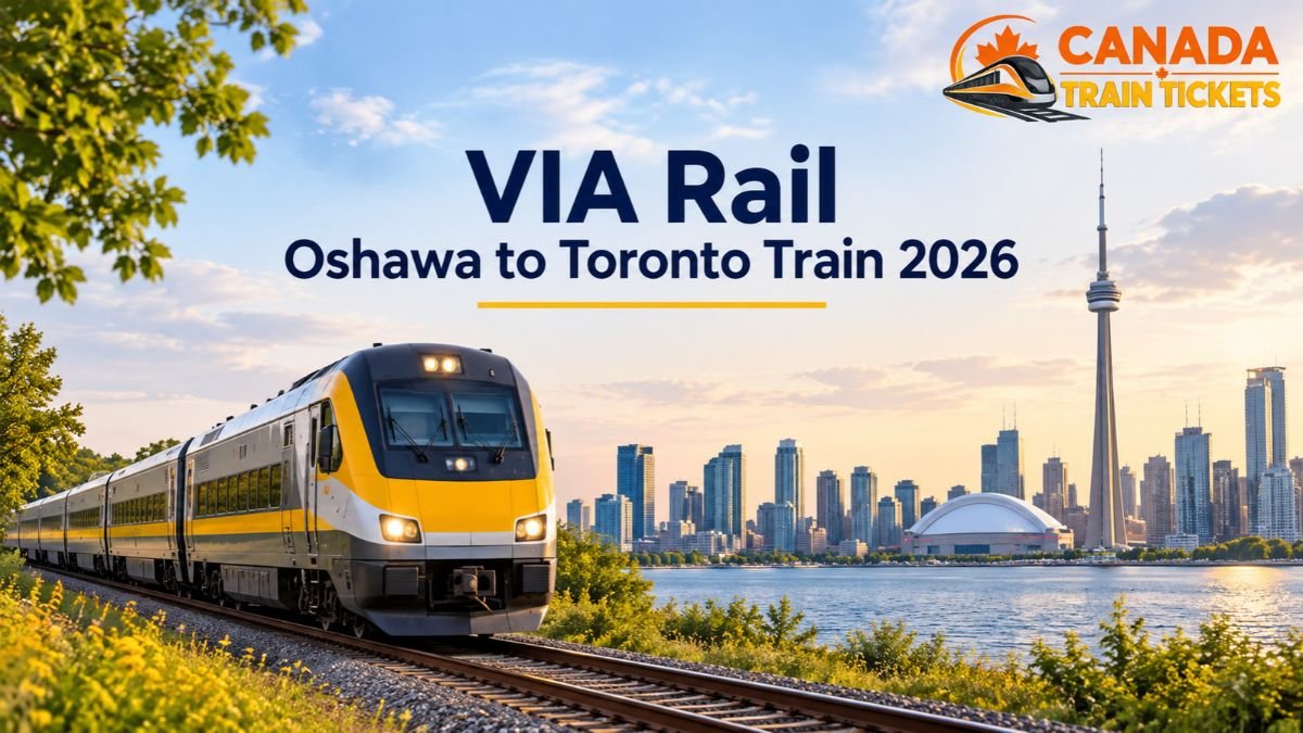 VIA Rail Oshawa to Toronto Train 2026