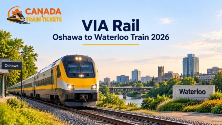 VIA Rail Oshawa to Waterloo Train 2026