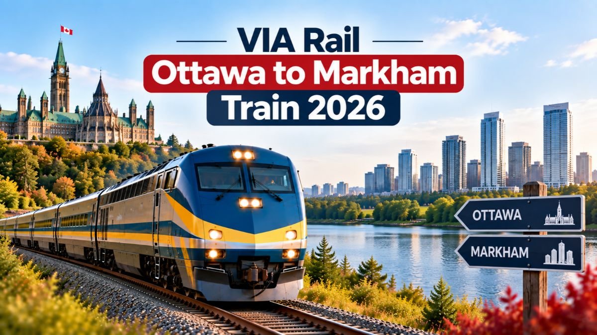 VIA Rail Ottawa to Markham Train 2026