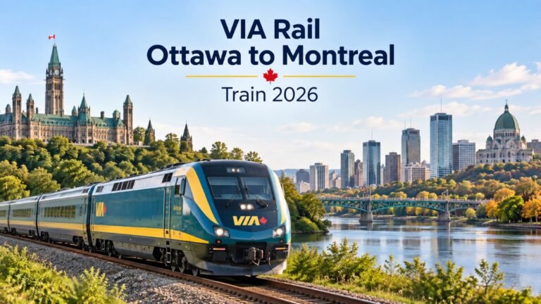 VIA Rail Ottawa to Montreal Train 2026