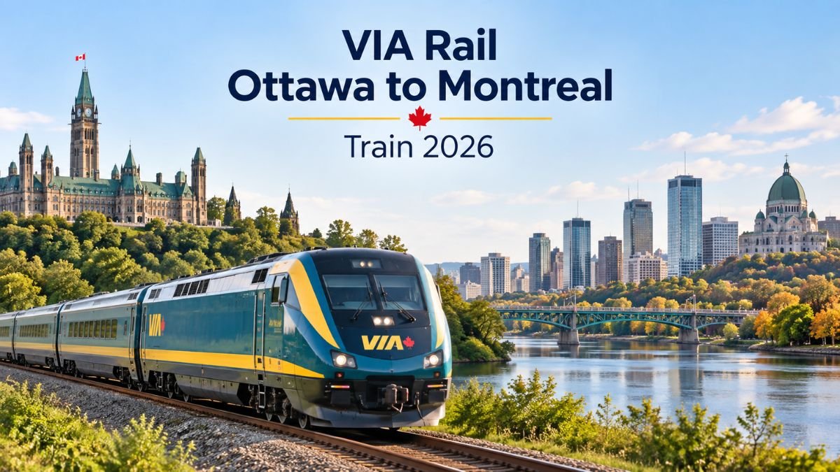 VIA Rail Ottawa to Montreal Train 2026