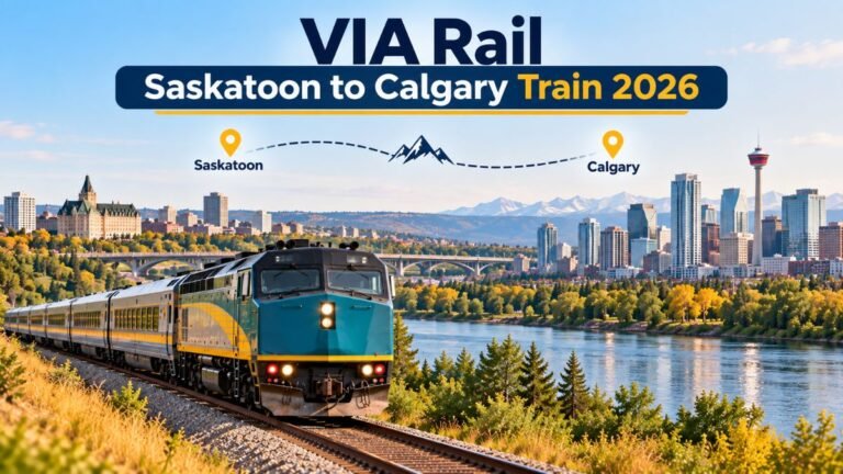 VIA Rail Saskatoon to Calgary Train 2026