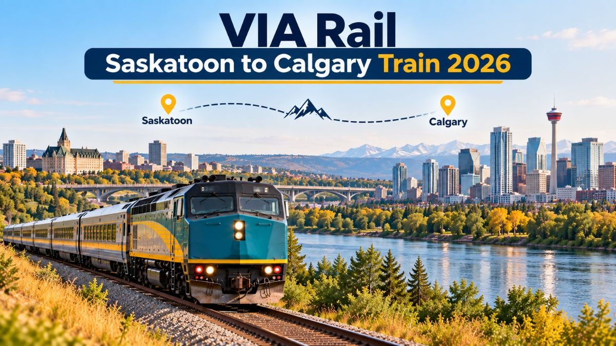 VIA Rail Saskatoon to Calgary Train 2026
