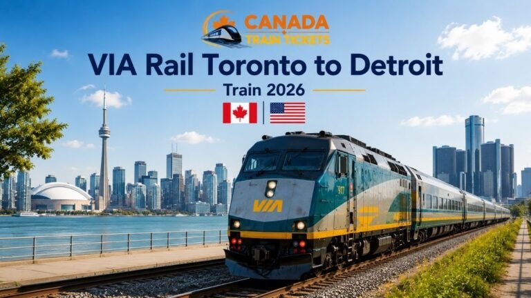 VIA Rail Toronto to Detroit Train 2026