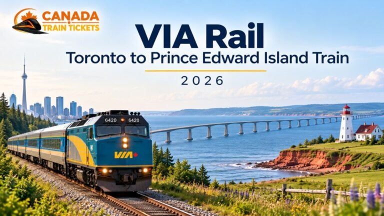 VIA Rail Toronto to Prince Edward Island Train 2026