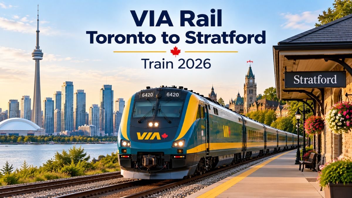 VIA Rail Toronto to Stratford Train 2026