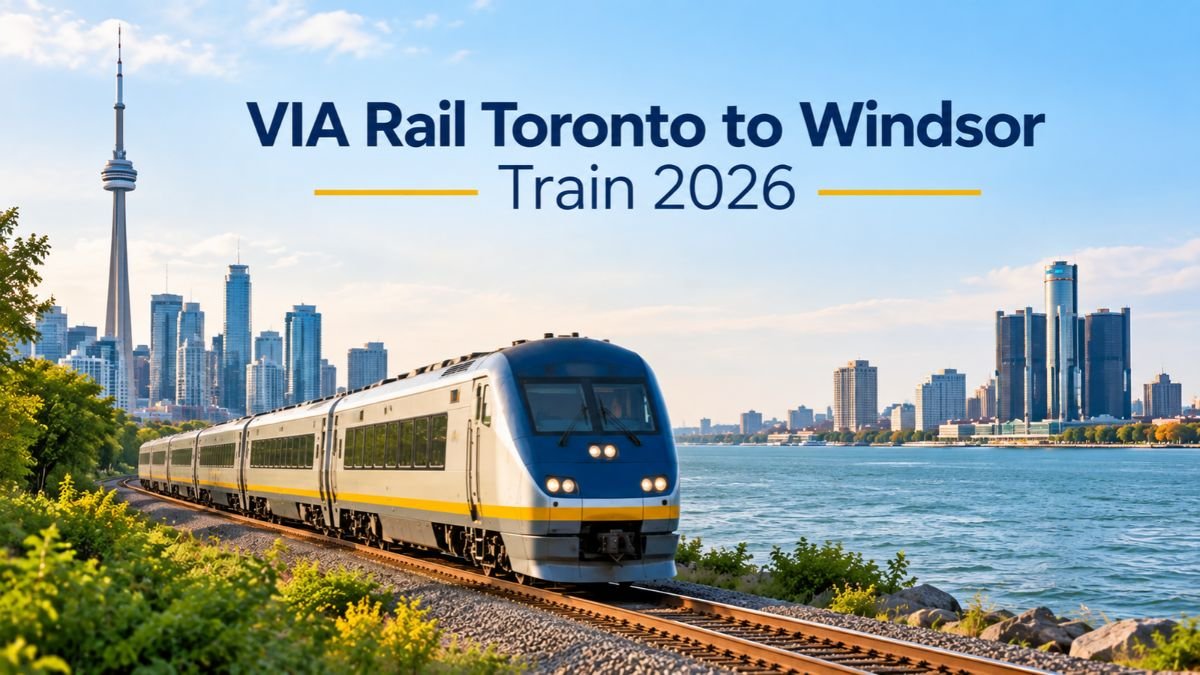 VIA Rail Toronto to Windsor Train 2026