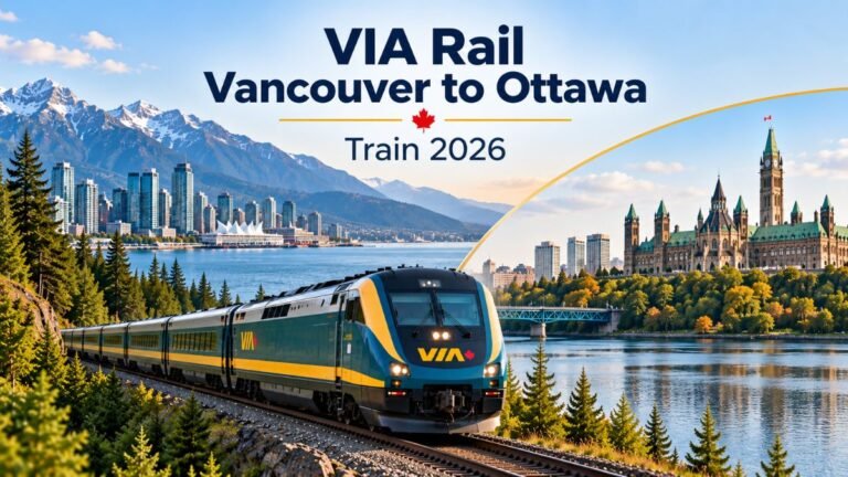 VIA Rail Vancouver to Ottawa Train 2026