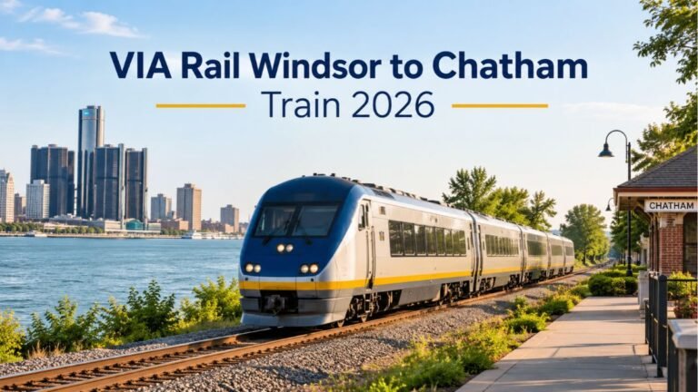 VIA Rail Windsor to Chatham Train 2026