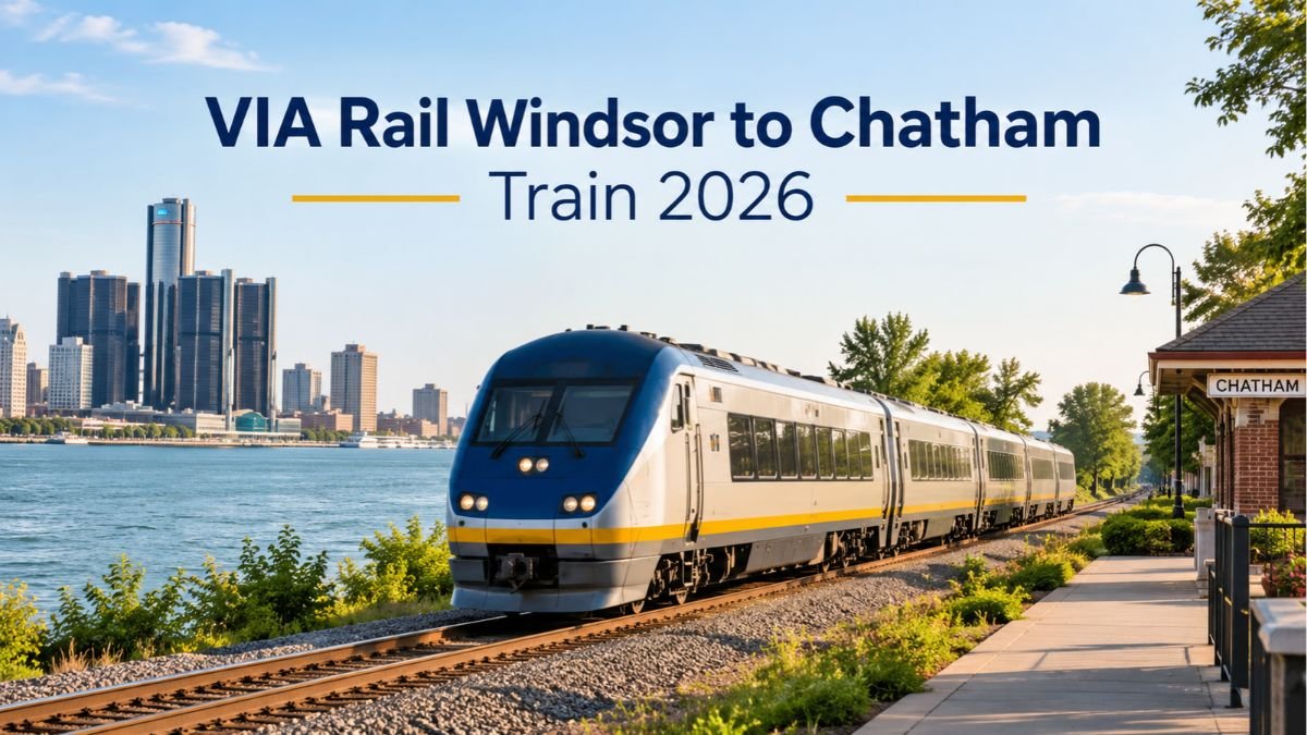 VIA Rail Windsor to Chatham Train 2026