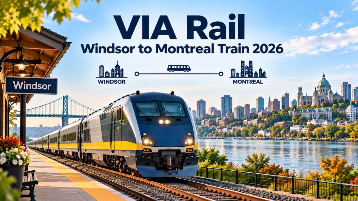 VIA Rail Windsor to Montreal Train 2026