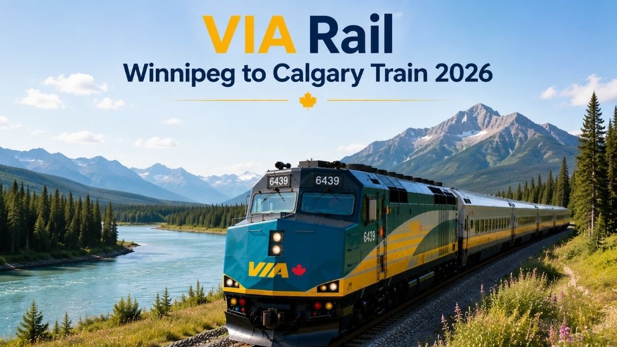 VIA Rail Winnipeg to Calgary Train 2026