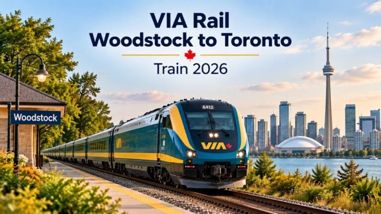 VIA Rail Woodstock to Toronto Train 2026