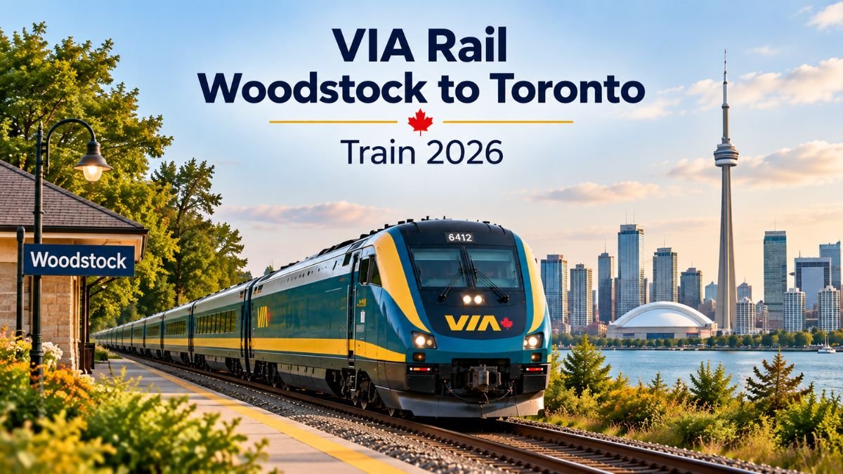 VIA Rail Woodstock to Toronto Train 2026