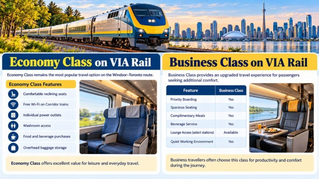 Economy Class on VIA Rail